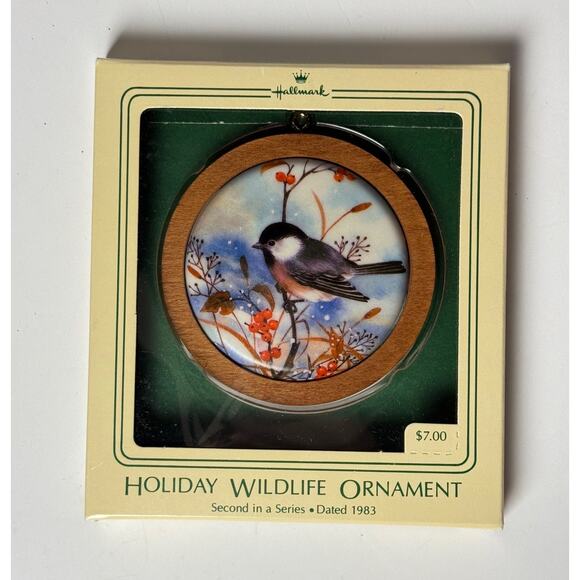 Hallmark Other - Hallmark Holiday Wildlife Ornament 1983 Black Capped Chickadee